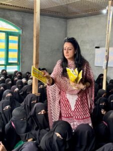 Read more about the article Sanitary Distribution Drive by Rouble Nagi Art Foundation at Madrassa Gurez