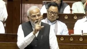 Read more about the article कांग्रेस पर भड़के पीएम मोदी संविधान पर चला दिया था बुलडोजर