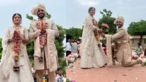 Read more about the article चेतन सकारिया ने लॉन्ग टाइम गर्लफ्रेंड मेघना जामबूचा के साथ रचाई शादी