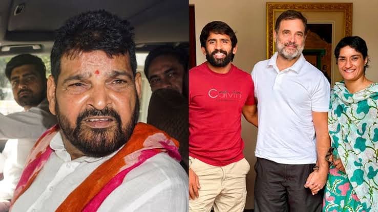 Read more about the article Haryana Assembly Elections: विनेश फोगाट और बजरंग पूनिया के चुनाव लड़ने की अटकलें, बृजभूषण शरण सिंह का कांग्रेस पर निशाना