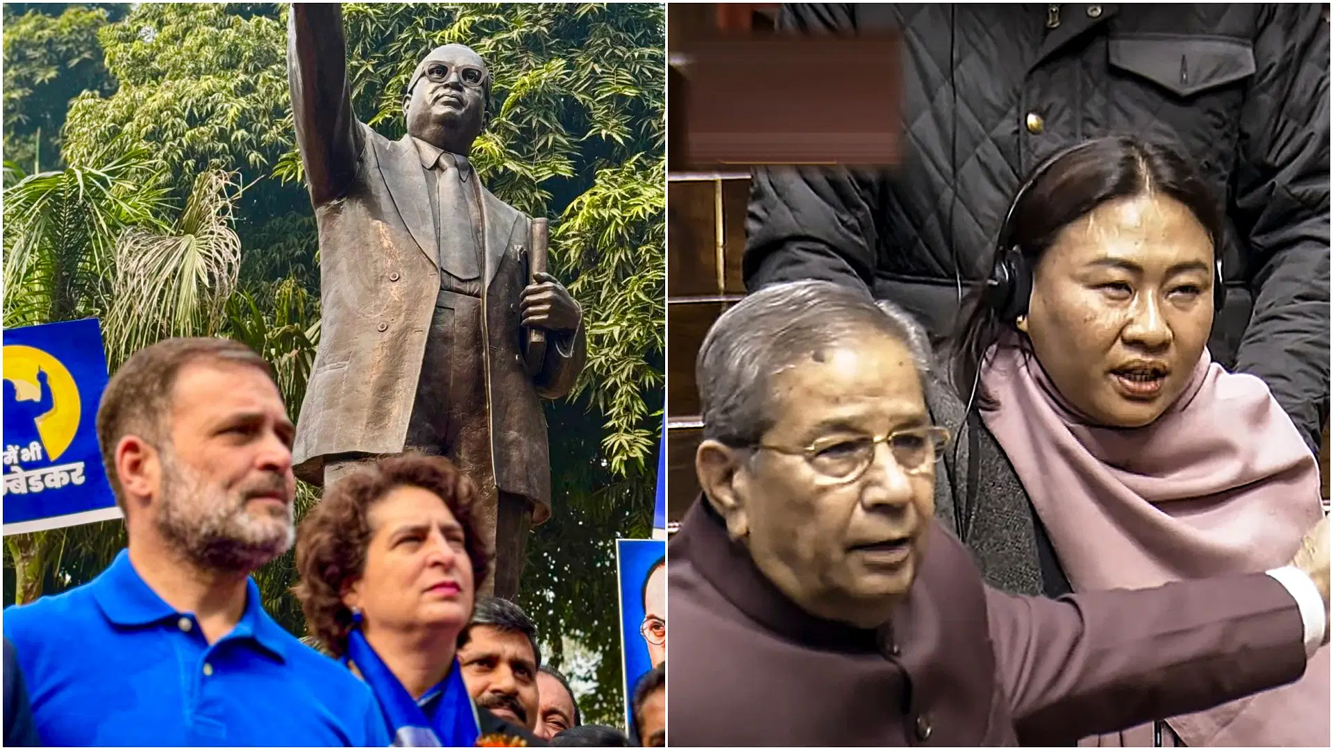 You are currently viewing बाबासाहेब आंबेडकर के अपमान पर संसद परिसर में हंगामा, राहुल गांधी पर गंभीर आरोप