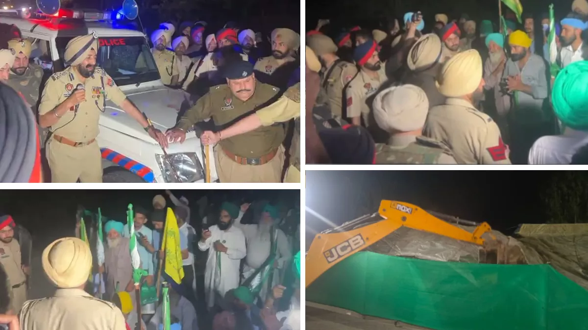 You are currently viewing शंभू बॉर्डर पर स्थिति तनावपूर्ण: किसानों के मंच ढहाए गए, इंटरनेट सेवा बंद