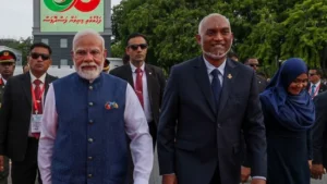 Read more about the article मालदीव में प्रधानमंत्री मोदी का भव्य स्वागत: राष्ट्रपति मुइज्जू ने बताया ‘अद्भुत व्यक्तित्व’