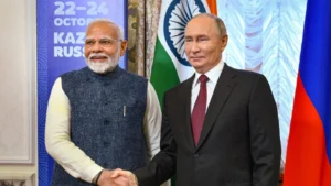 Read more about the article PM Modi और पुतिन की SCO समिट से पहले गर्मजोशी भरी मुलाकात, ट्रंप के टैरिफ वॉर के बीच दोस्ताना बातचीत