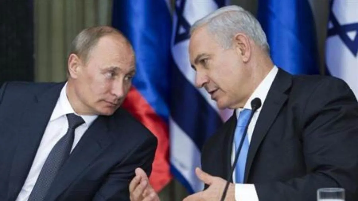You are currently viewing गाज़ा प्रस्ताव पेश करने के बाद पुतिन का नेतन्याहू को फोन: युद्धविराम, ईरान और सीरिया पर महत्वपूर्ण चर्चा