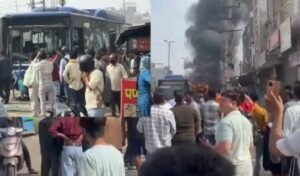 Read more about the article Delhi Bus Accident: नांगलोई में तेज रफ्तार डीटीसी बस का कहर! तीन लोगों की मौत, गुस्साई भीड़ ने बस में लगाई आग