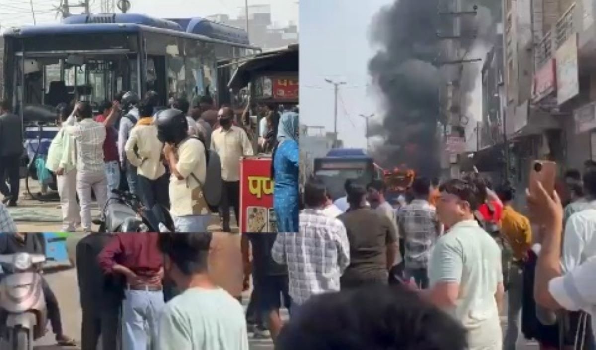 You are currently viewing Delhi Bus Accident: नांगलोई में तेज रफ्तार डीटीसी बस का कहर! तीन लोगों की मौत, गुस्साई भीड़ ने बस में लगाई आग