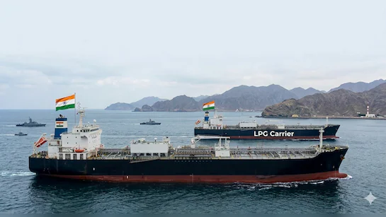 You are currently viewing LPG Crisis: मोदी सरकार की बड़ी कूटनीतिक जीत! होर्मुज जलडमरूमध्य पार कर भारत आ रहे LPG जहाज