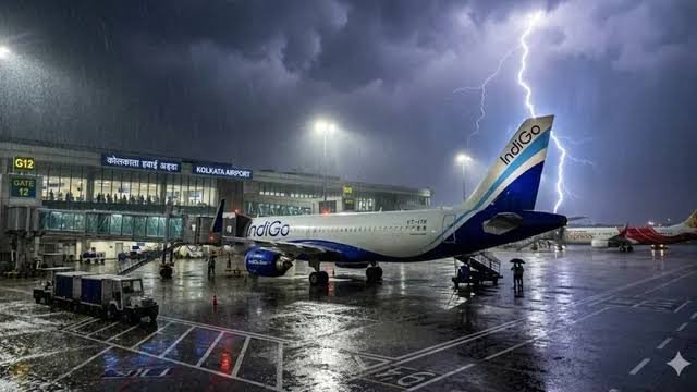 You are currently viewing Indigo Plane Accident: रनवे पर खड़े विमान पर अचानक गिरी कड़कती बिजली, ठप हुआ पावर सिस्टम, यात्री सहमे