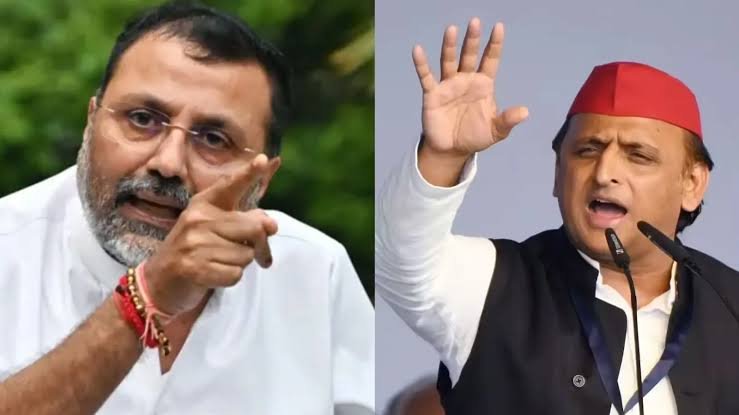 Akhilesh Yadav vs Nishikant Dubey: अखिलेश यादव पर आपत्तिजनक पोस्ट को लेकर निशिकांत दुबे को मानहानि का नोटिस