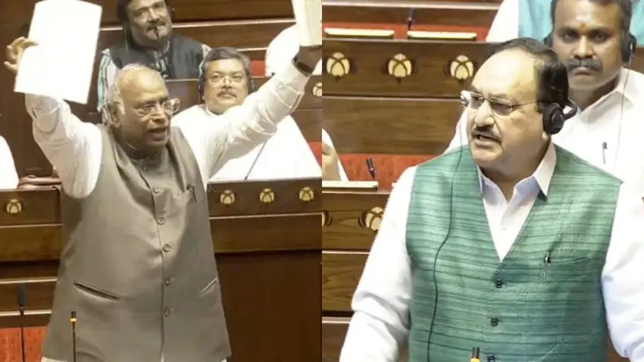 You are currently viewing Manusmriti controversy: राज्यसभा में पेपर लीक बिल पर हंगामा! खरगे के मनुस्मृति वाले बयान पर बीजेपी का कड़ा विरोध