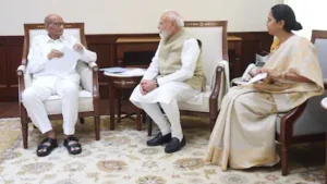 Read more about the article PM Modi Sharad Pawar Meeting: संसद में पीएम मोदी और शरद पवार की मुलाकात, सियासी हलकों में तेज हुई नई चर्चाएं